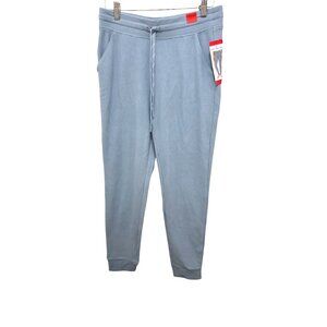 NWT Marc New York Women's Water Blue Jogger Pants M Polyester Cotton Blend Draws